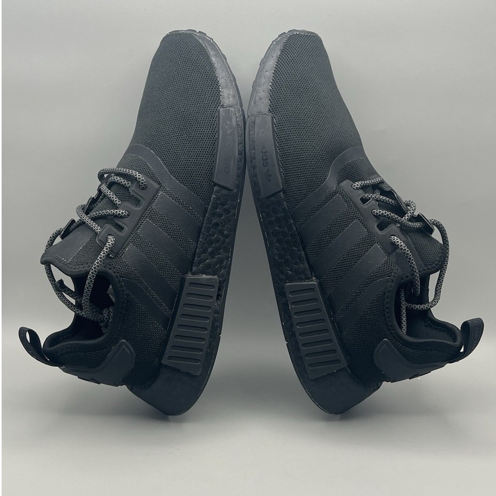 Adidas Originals NMD R1 Triple Black Running Shoes - Men's Size 8 USED - Picture 5 of 8